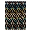 Bowery Hill 96'' x 120'' Transitional Fabric Hand Tufted Rug in Black/Teal
