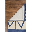 Bowery Hill 60''x 96'' Transitional Wool Hand Tufted Rug in Ivory/Blue