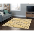 Bowery Hill 60''x 96'' Transitional Wool Hand Tufted Rug in Natural/Gray