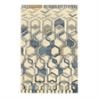 Bowery Hill 96''x132'' Transitional Wool Hand Tufted Rug in Ivory/Gray