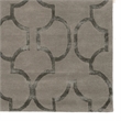 Bowery Hill 96''x132'' Transitional Wool Hand Tufted Rug in Slate Gray