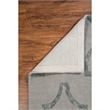 Bowery Hill 96''x132'' Transitional Wool Hand Tufted Rug in Slate Gray