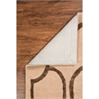 Bowery Hill 60''x 96'' Transitional Wool Hand Tufted Rug in Beige/Brown