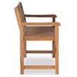 Bowery Hill Teak Brown Patio Bench Rectangular 45