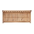 Bowery Hill Teak Brown Patio Bench Rectangular 45