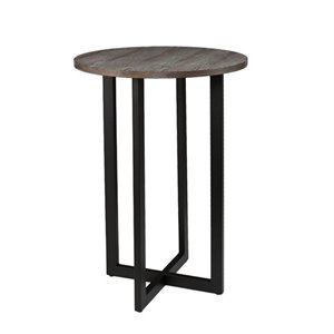 Bowery Hill Pub Table in Burnt Oak and Black