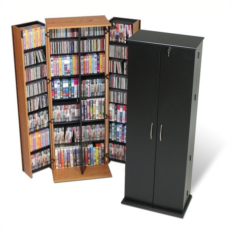 Bowery Hill 64 Locking Cd Dvd Media Storage Cabinet Bowery Hill 64 Locking Cd Dvd Media Storage Cabinet In Black