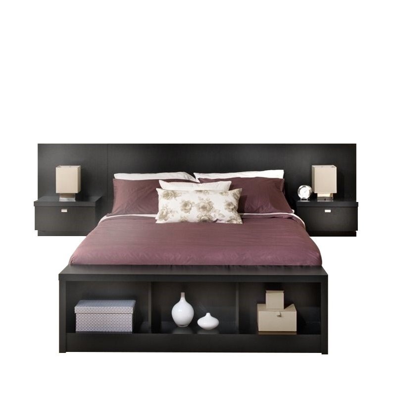 Beds Bowery Hill Bowery Hill Queen Platform Storage Bed With Floating Headboard