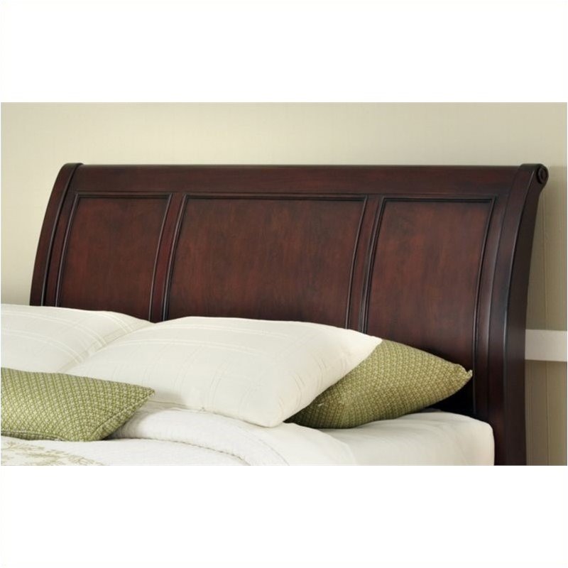 Bowery Hill King California King Sleigh Headboard in Cherry