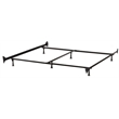Bowery Hill Metal Black Bed Frame Rectangular 78