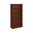Bowery Hill 5 Shelf Bookcase in Hansen Cherry Engineered Wood