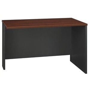 Bowery Hill Thermally Fused Laminate Hansen Cherry Return Bridge Rectangular 48&quot Unassembled