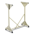 Bowery Hill Metal Mobile Hanging Files Stand in Sand