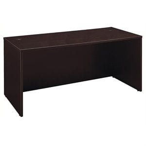 Bowery Hill 66&quot Desk Shell in Mocha Cherry
