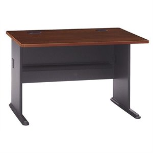 Bowery Hill Thermally Laminated Hansen Cherry Desk Rectangular 48&quot Assembled