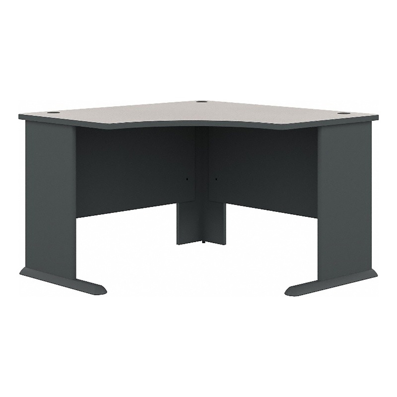 Bowery Hill Engineered Wood Slate Gray Corner Desk Rectangular Scratch-Resistant 47.16