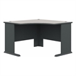 Bowery Hill Engineered Wood Slate Gray Corner Desk Rectangular Scratch-Resistant 47.16
