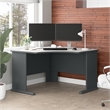 Bowery Hill Engineered Wood Slate Gray Corner Desk Rectangular Scratch-Resistant 47.16