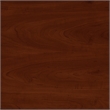 Bowery Hill Wood Hansen Cherry Office Desk Rectangular Wire Management 60