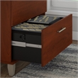 Bowery Hill Wood Hansen Cherry File Cabinet Rectangular 2-Drawer 29.15