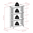 Bowery Hill 4-Tier Transitional Solid Wood Folding Bookcase in Natural