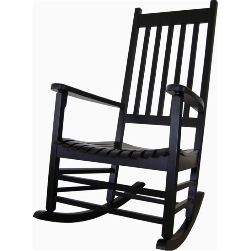 Bowery Hill Patio Rocker in Black