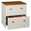 Bowery Hill Manufactured Wood Antique White Filing Cabinet Rectangular 30.72