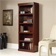 Bowery Hill Engineered Wood 5-Shelves Bookcase in Classic Cherry