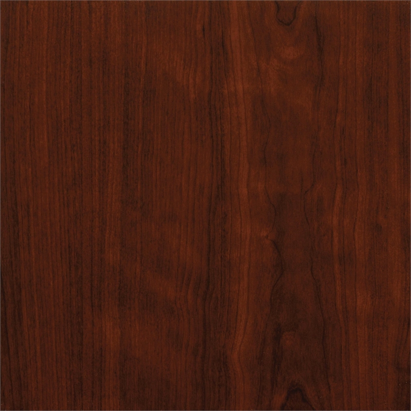 Bowery Hill Engineered Wood 5-Shelves Bookcase in Classic Cherry
