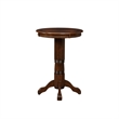 Bowery Hill Hardwood Cappuccino Pub Table Rectangular Carved 41.5