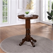 Bowery Hill Hardwood Cappuccino Pub Table Rectangular Carved 41.5