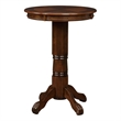 Bowery Hill Hardwood Cappuccino Pub Table Rectangular Carved 41.5