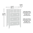 Bowery Hill 4-Drawer Transitional Engineered Wood Chest in Oiled Oak