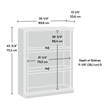 Bowery Hill 3 Shelf Bookcase in Oiled Oak