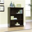 Bowery Hill 3 Shelves Modern Wood Bookcase in Jamocha Wood Black
