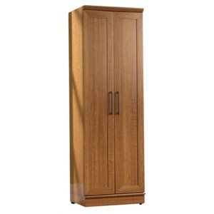 Bowery Hill Mid-Century Engineered Wood Storage Cabinet in Oak