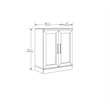 Bowery Hill Adjustable Shelf Traditional Engineered Wood Cabinet in Sienna Oak