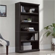 Bowery Hill 5-Shelf Traditional Engineered Wood Bookcase in Estate Black