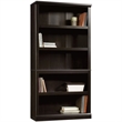 Bowery Hill 5-Shelf Traditional Engineered Wood Bookcase in Estate Black