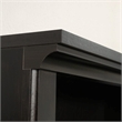 Bowery Hill 5-Shelf Traditional Engineered Wood Bookcase in Estate Black
