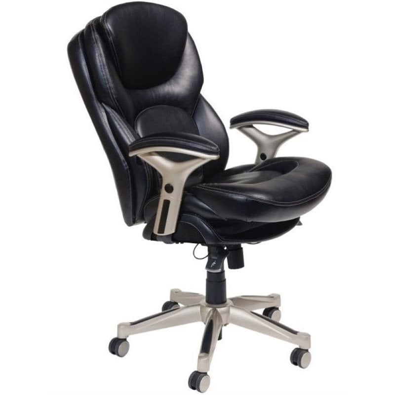 Bowery Hill | Bowery Hill Bonded Leather Office Chair in Black