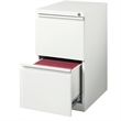 Bowery Hill 2 Drawers Vertical White Metal Filing Cabinet Pre-assembled