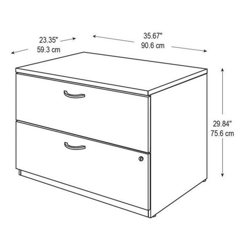 Bowery Hill 2 Drawer Lateral File in Hansen Cherry