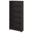 Bowery Hill 5 Shelf Engineered Wood Bookcase in Espresso Oak