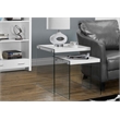 Bowery Hill 2 Piece Nesting Table Set in Glossy White