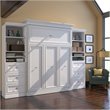 Bowery Hill Wood White Murphy Bed Rectangular Storage 89.88