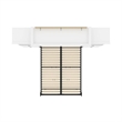 Bowery Hill Wood White Murphy Bed Rectangular Storage 89.88