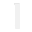 Bowery Hill Wood Queen Murphy Bed and Organizer with Drawers in White