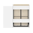 Bowery Hill Wood Queen Murphy Bed and Organizer with Drawers in White