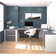 Bowery Hill L-Shaped Office Set with Lateral File in Sandstone